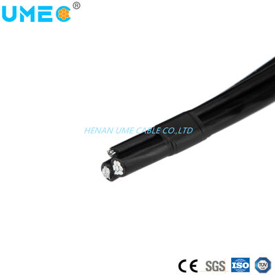 0.6/1kv LV Conduttore in alluminio PE XLPE Isolamento elettrico Servizio aereo torto Drop ABC Cavo nero