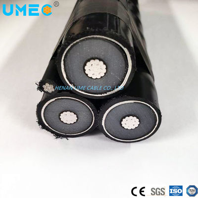 Conduttore di alluminio isolato aereo 3X16 3X25 3X35 3X50 mm2 3 nuclei cavo aereo a bassa tensione ABC