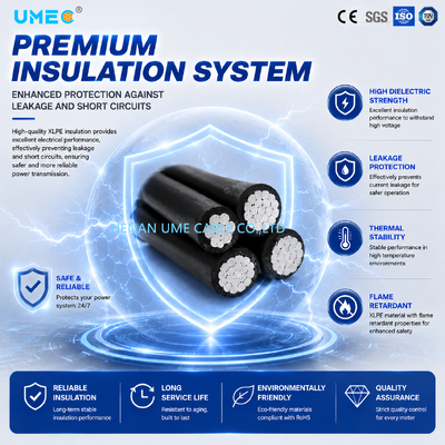 Cavo di derivazione servizio ABC con cavo aereo in bundle standard IEC da 0,6/1 kV
